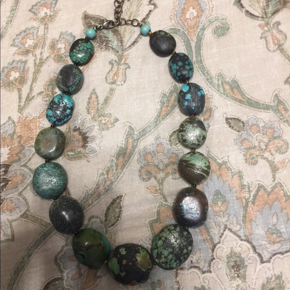 Turquoise stone necklace